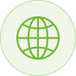 Countries With PV Systems Installed, globe icon, world icon, growatt countries, green icon